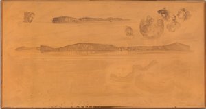 De kustonderzoekplaat door James Abbott McNeill Whistler