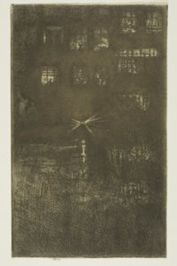 Het Danshuis: Nocturne door James Abbott McNeill Whistler