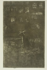 Het Danshuis: Nocturne door James Abbott McNeill Whistler