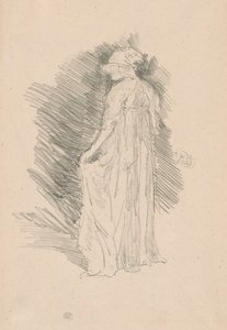 De gedrapeerde figuur, achteraanzicht