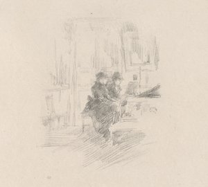 Het Duet, Nr. 2 door James Abbott McNeill Whistler