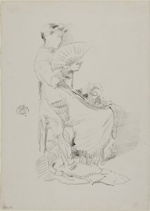 De waaier door James Abbott McNeill Whistler