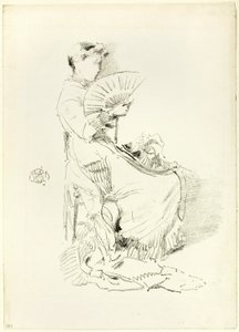 De waaier door James Abbott McNeill Whistler