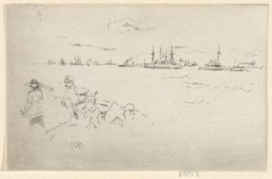 De Vloot: Monitoren, uit de Jubileum Set door James Abbott McNeill Whistler