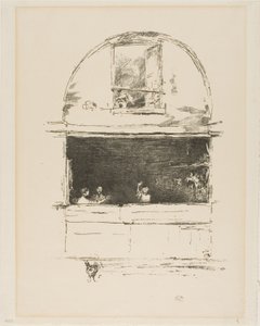 De smederij, Passage du Dragon door James Abbott McNeill Whistler