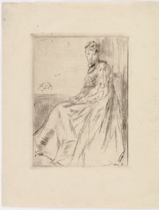 De Brief (Maud, zittend) door James Abbott McNeill Whistler