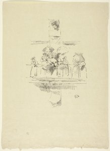 Het kleine balkon door James Abbott McNeill Whistler