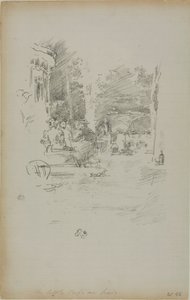 Het kleine café au Bois door James McNeill Whistler