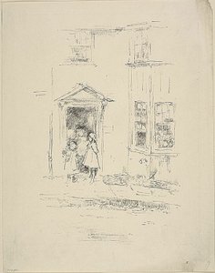 De Kleine Deur, Lyme Regis door James Abbott McNeill Whistler