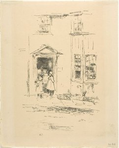 De kleine deuropening, Lyme Regis door James McNeill Whistler
