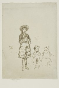 Het Kleine Verpleegster, Grays Inn door James Abbott McNeill Whistler