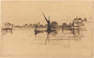 De kleine Putney, nr. II door James Abbott McNeill Whistler