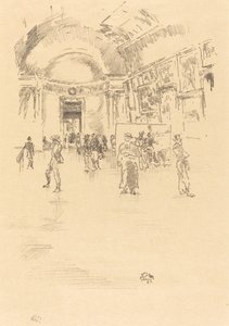 De Lange Galerij, Louvre door James Abbott McNeill Whistler