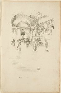 De Lange Galerij, Louvre door James Abbott McNeill Whistler