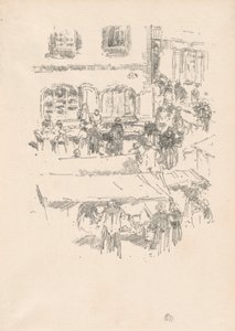 De Markt, Vitré door James Abbott McNeill Whistler
