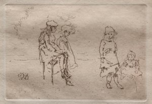 De kinderen van Menpes door James McNeill Whistler