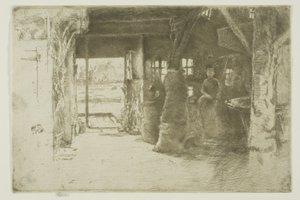 De molen door James Abbott McNeill Whistler