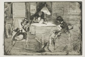 De Muziekkamer door James Abbott McNeill Whistler