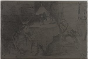 De Muziekkamer door James Abbott McNeill Whistler