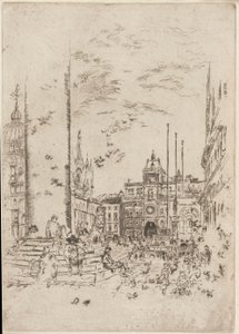 De Piazzetta door James Abbott McNeill Whistler