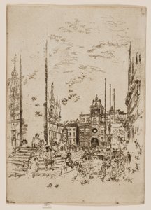 De Piazzetta door James Abbott McNeill Whistler