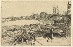 Het Zwembad door James Abbott McNeill Whistler