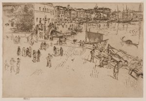 De Riva door James Abbott McNeill Whistler