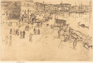 De Riva, No.I door James Abbott McNeill Whistler