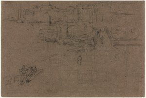 De Riva, Venetië door James McNeill Whistler