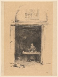 De smid, Passage du Dragon door James Abbott McNeill Whistler