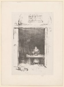 De smid, Passage du Dragon door James Abbott McNeill Whistler