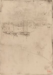 De Stoomboot, Venetië door James Abbott McNeill Whistler
