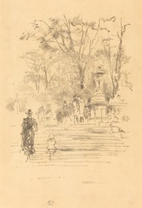 De Trappen, Luxemburg door James Abbott McNeill Whistler