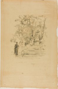 De Trappen, Luxemburg door James Abbott McNeill Whistler