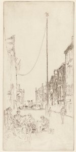 De Venetiaanse mast door James Abbott McNeill Whistler