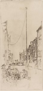 De Venetiaanse Mast door James Abbott McNeill Whistler