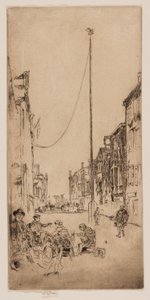 De Venetiaanse Mast door James Abbott McNeill Whistler