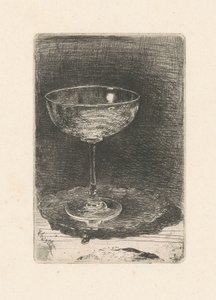 Het Wijnglas door James Abbott McNeill Whistler
