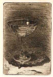 Het Wijnglas door James Abbott McNeill Whistler