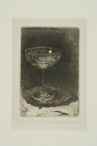 Het wijnglas door James Abbott McNeill Whistler