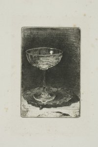Het wijnglas door James Abbott McNeill Whistler