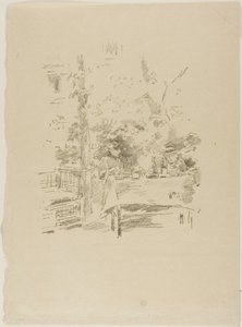 Tête-à-tête in de tuin door James McNeill Whistler