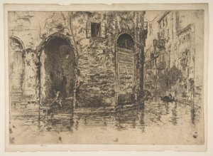 Twee deuropeningen door James McNeill Whistler
