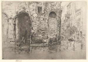Twee Deuren, uit de Eerste Venetië Set (Venetië, Een Serie van Twaalf Etsen) door James Abbott McNeill Whistler