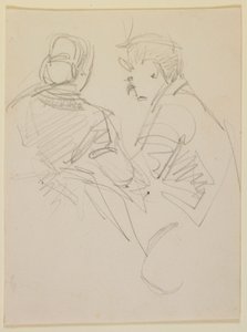 Twee figuren door James Abbott McNeill Whistler