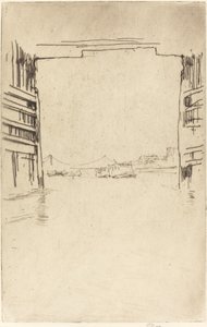 Onder de oude Battersea-brug