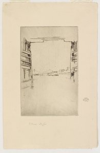 Onder de oude Battersea-brug door James Abbott McNeill Whistler