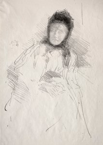 Onafgemaakte schets van Lady Haden door James McNeill Whistler