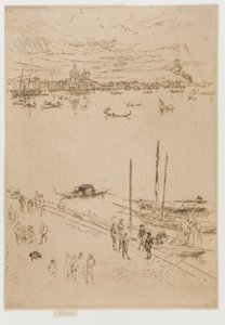 Staand Venetië door James Abbott McNeill Whistler