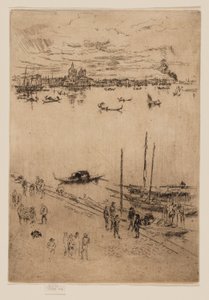 Rechtop Venetië door James Abbott McNeill Whistler